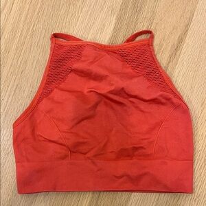 Aerie Vibrant Red High-Neck Sports Bra